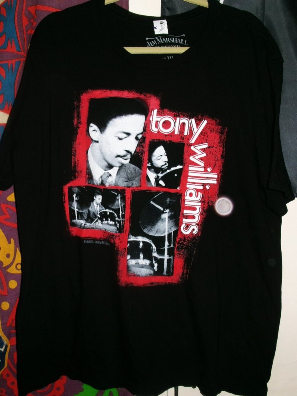 ony williams drumming 2xl tee - jazz rock legend emergency life time jaco